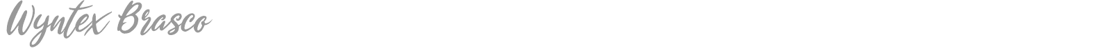 Wyntex Brasco font preview